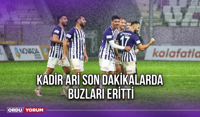 Kadir Ari Son Dakikalarda Buzları Eritti