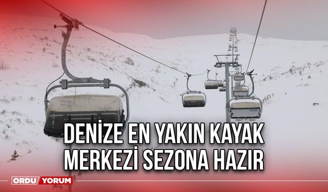 Denize En Yakın Kayak Merkezi Sezona Hazır