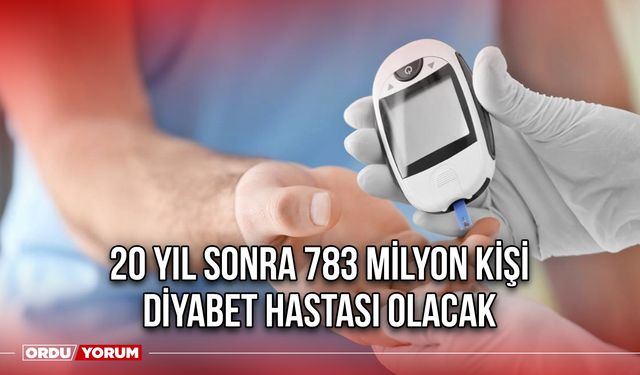 20 Yıl Sonra 783 Milyon Kişi Diyabet Hastası Olacak