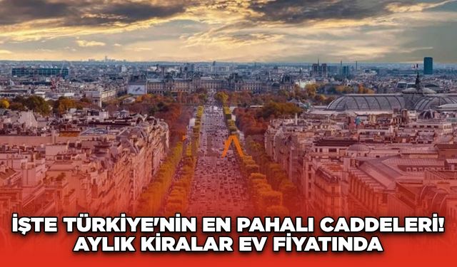 İşte Türkiye'nin En Pahalı Caddeleri! Aylık Kiralar Ev Fiyatında