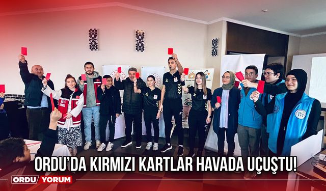 Ordu’da Kırmızı Kartlar Havada Uçuştu!