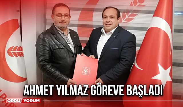 Ahmet Yılmaz Göreve Başladı