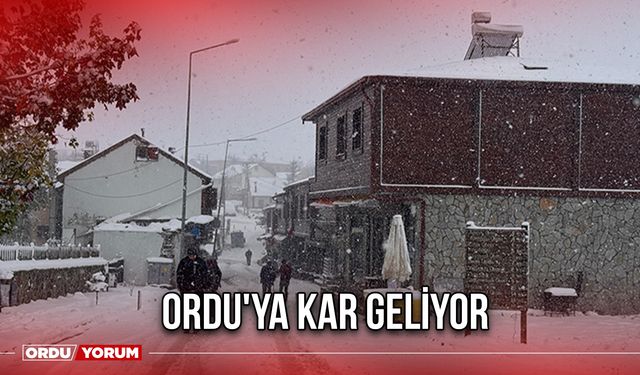 Ordu'ya Kar Geliyor