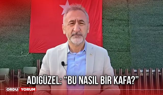 Adıgüzel: “Bu Nasıl Bir Kafa?”