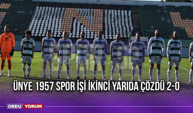 Ünye 1957 Spor İşi İkinci Yarıda Çözdü 2-0