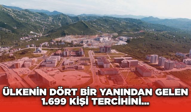 Ülkenin dört bir yanından gelen 1.699 kişi tercihini...