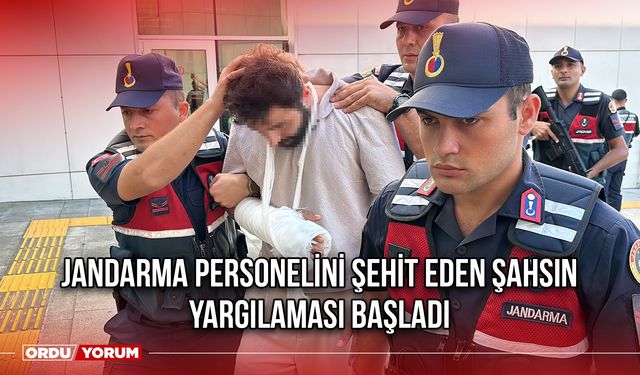 Jandarma Personelini Şehit Eden Şahsın Yargılaması Başladı