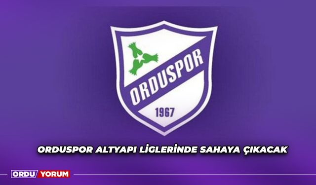 Orduspor Altyapı Liglerinde Sahaya Çıkacak
