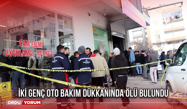 İki Genç Oto Bakım Dükkanında Ölü Bulundu
