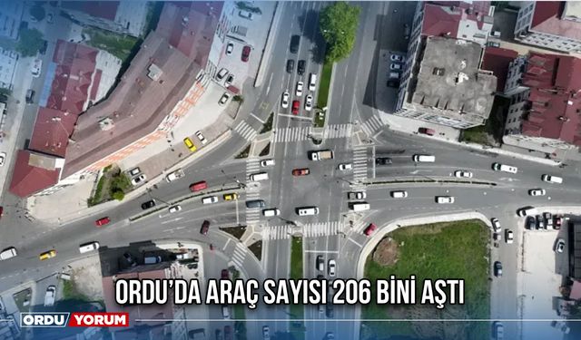 Ordu’da Araç Sayısı 206 Bini Aştı