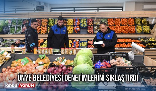 Ünye Belediyesi Denetimlerini Sıklaştırdı