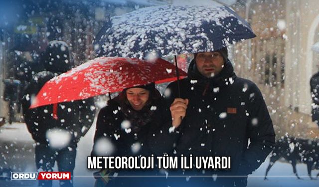 Meteoroloji Tüm İli Uyardı