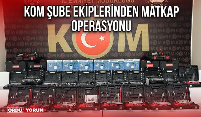 KOM Şube Ekiplerinden Matkap Operasyonu