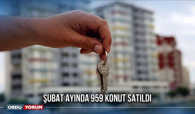 Şubat Ayında 959 Konut Satıldı