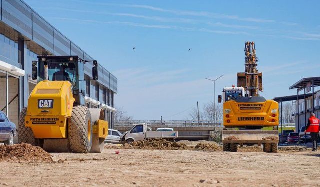 Fatsa Özel Sanayi Sitesi’nde Yol Çalışması