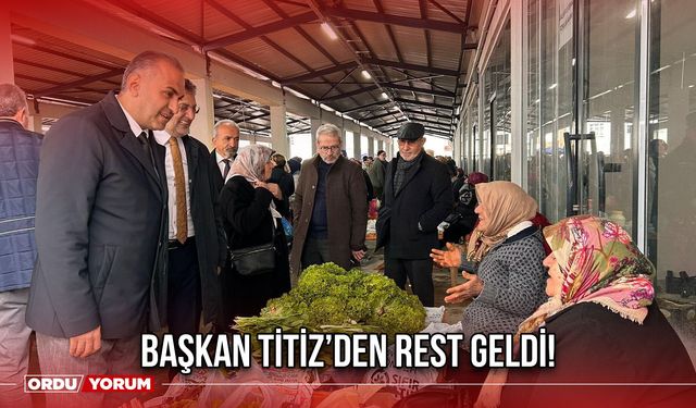 Başkan Titiz’den Rest Geldi!