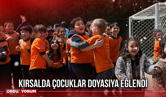 Kırsalda Çocuklar Doyasıya Eğlendi