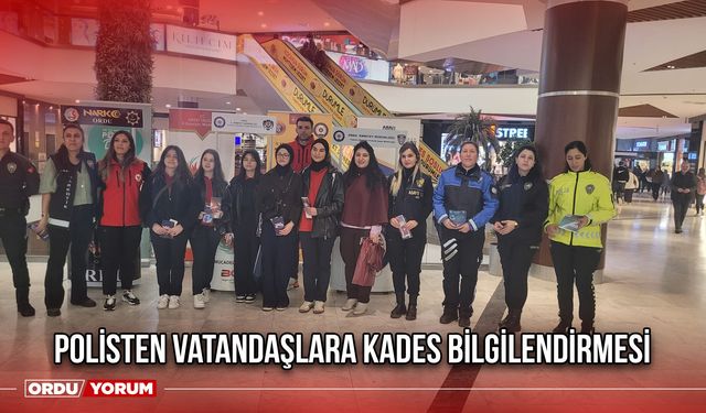 Polisten Vatandaşlara KADES Bilgilendirmesi