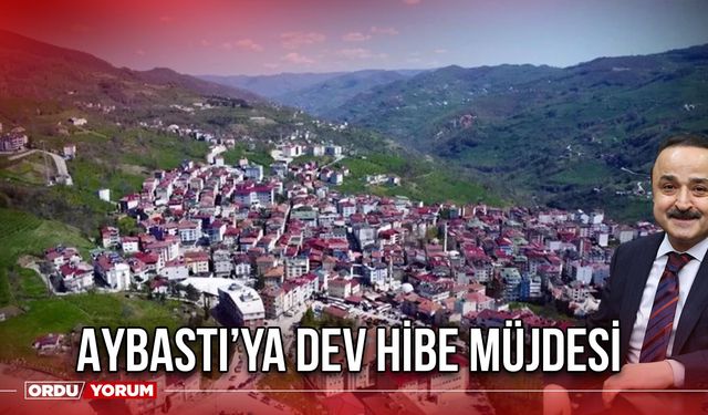 Aybastı’ya Dev Hibe Müjdesi