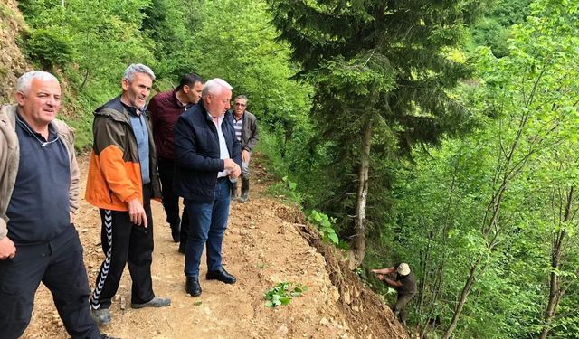 Gölköy’de Heyelan Sonrası Sahaya İndiler