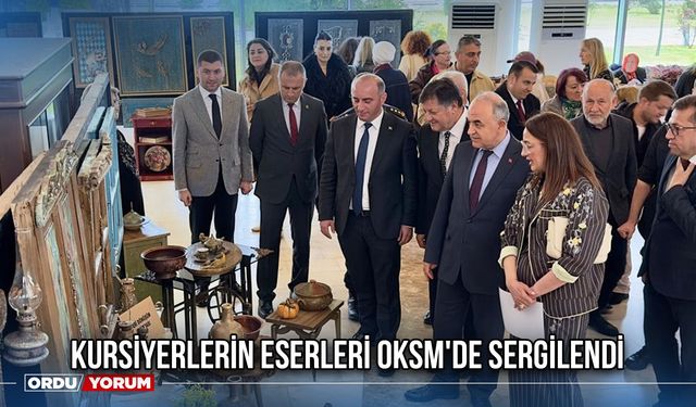 Kursiyerlerin Eserleri OKSM'de Sergilendi