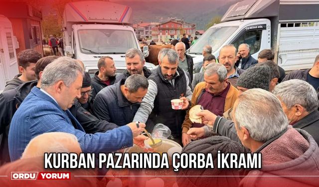 Kurban Pazarında Çorba İkramı