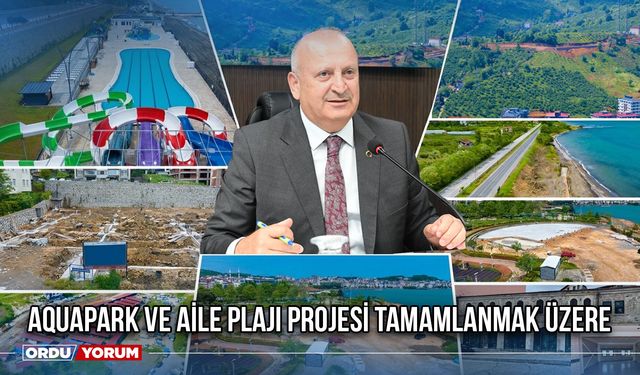 Aquapark ve Aile Plajı Projesi Tamamlanmak Üzere