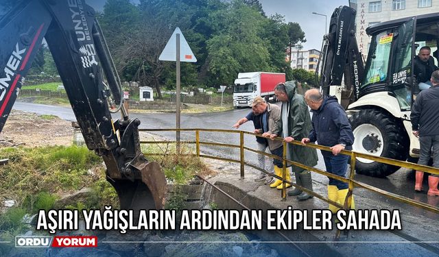 Aşırı Yağışların Ardından Ekipler Sahada