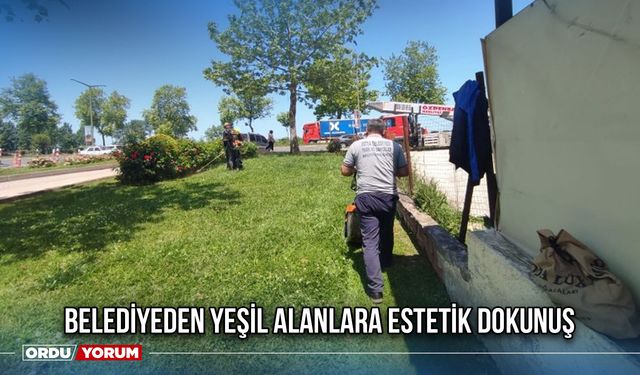 Belediyeden Yeşil Alanlara Estetik Dokunuş