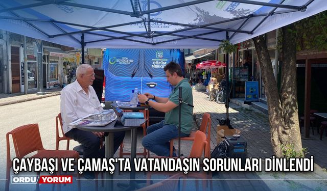 Çaybaşı ve Çamaş'ta Vatandaşın Sorunları Dinlendi