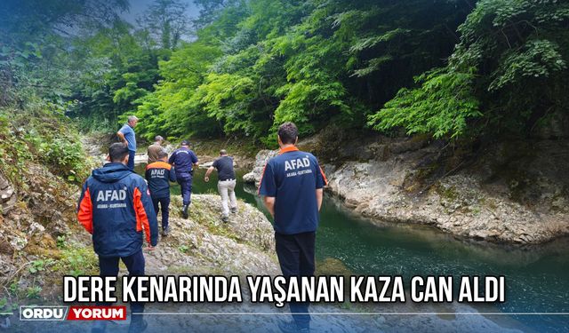 Dere Kenarında Yaşanan Kaza Can Aldı