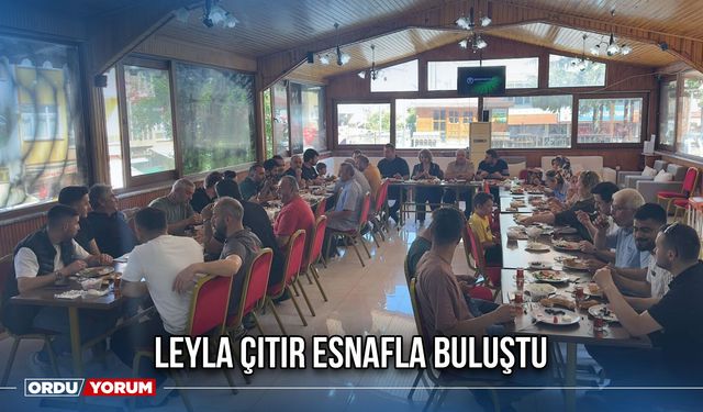 Leyla Çıtır Esnafla Buluştu