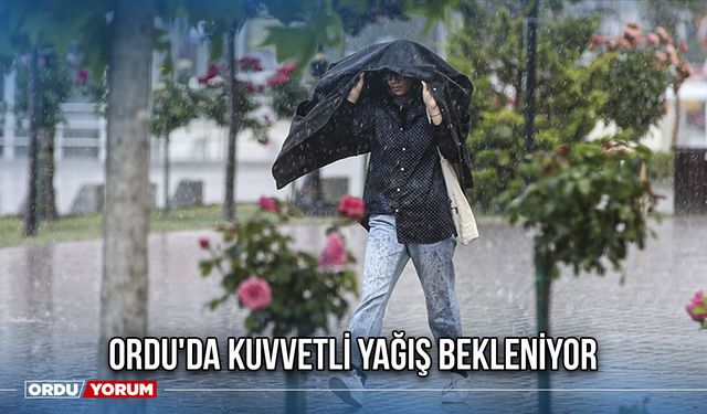 Ordu'da Kuvvetli Yağış Bekleniyor