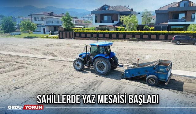 Sahillerde Yaz Mesaisi Başladı