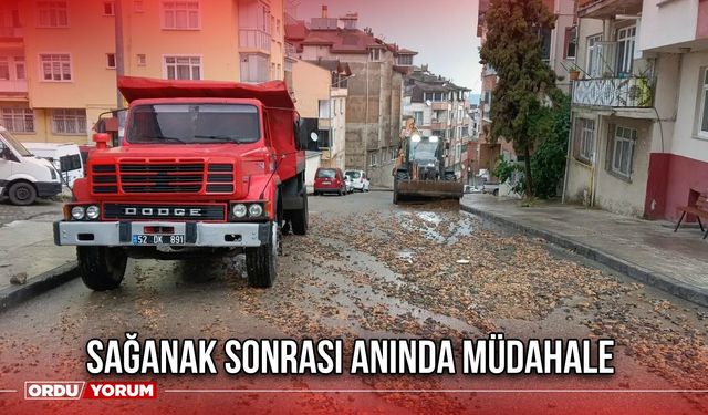 Sağanak Sonrası Anında Müdahale