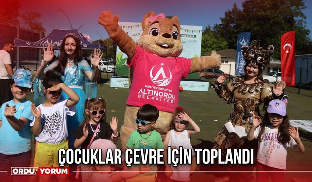Çocuklar Çevre İçin Toplandı