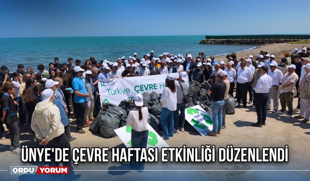 Ünye'de Çevre Haftası Etkinliği Düzenlendi
