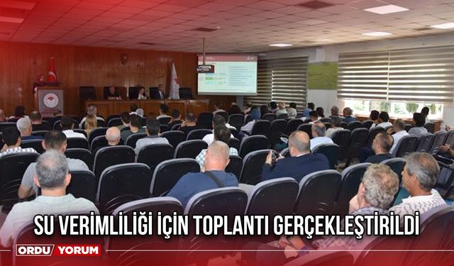 Su Verimliliği İçin Toplantı Gerçekleştirildi