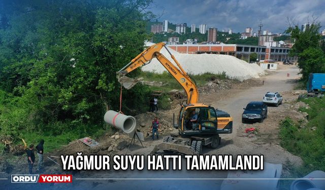 Yağmur Suyu Hattı Tamamlandı