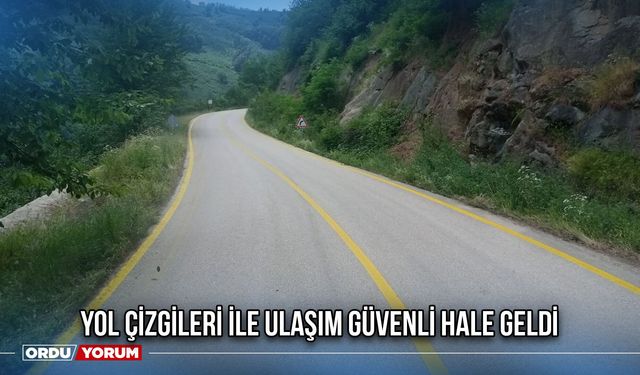 Yol Çizgileri İle Ulaşım Güvenli Hale Geldi
