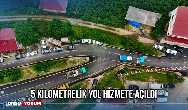 5 Kilometrelik Yol Hizmete Açıldı