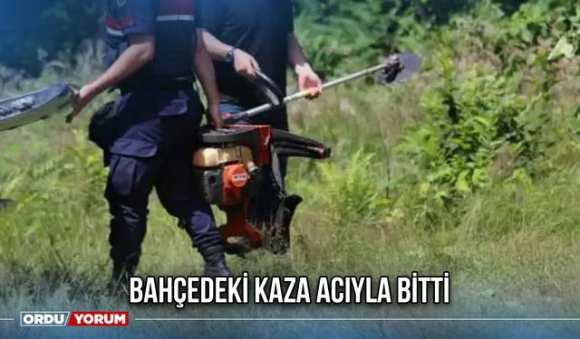 Bahçedeki Kaza Acıyla Bitti