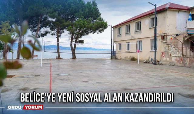 Belice'ye Yeni Sosyal Alan Kazandırıldı