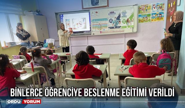 Binlerce Öğrenciye Beslenme Eğitimi Verildi