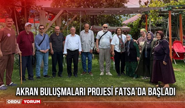 Akran Buluşmaları Projesi Fatsa’da Başladı