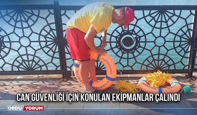 Can Güvenliği İçin Konulan Ekipmanlar Çalındı