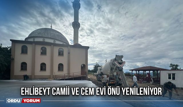 Ehlibeyt Camii Ve Cem Evi Önü Yenileniyor