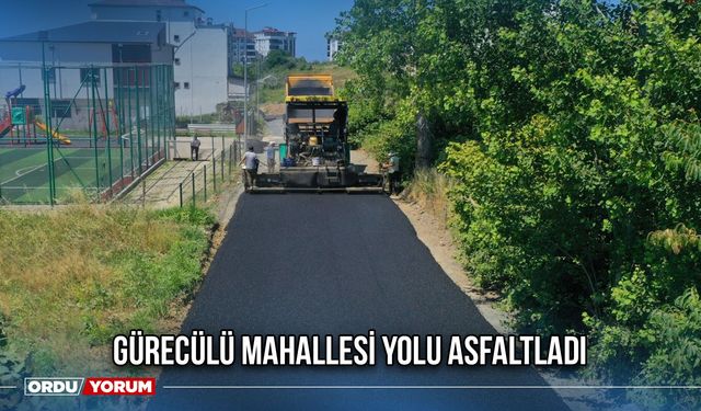 Gürecülü Mahallesi Yolu Asfaltladı