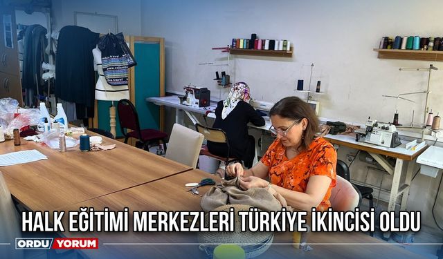 Halk Eğitimi Merkezleri Türkiye İkincisi Oldu