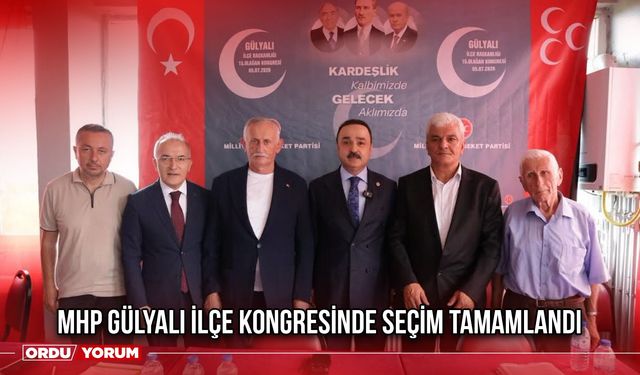 MHP Gülyalı İlçe Kongresinde Seçim Tamamlandı